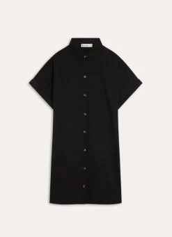 Outlet Bouchara TUNIQUE MANCHES COURTES EN COTON TWILL Noir