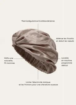 Hot Bouchara TURBAN PURE SOIE DE MÛRIER NUDE