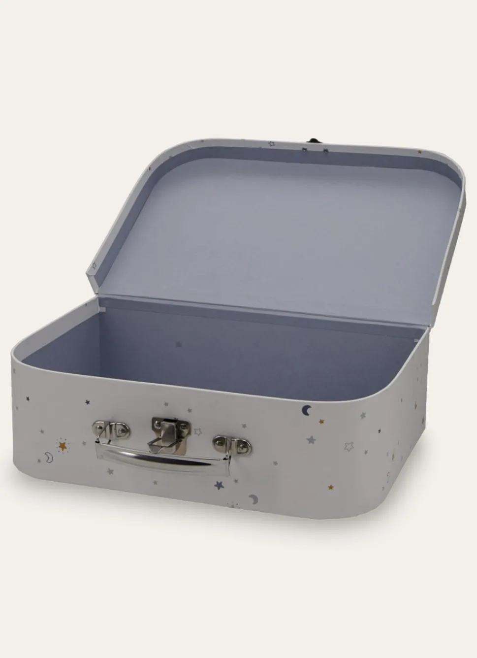 Discount Bouchara VALISETTE EN CARTON MOTIF ÉTOILES ET LUNES ECRU