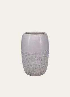 Hot Bouchara VASE CIME BLANC / GRISE