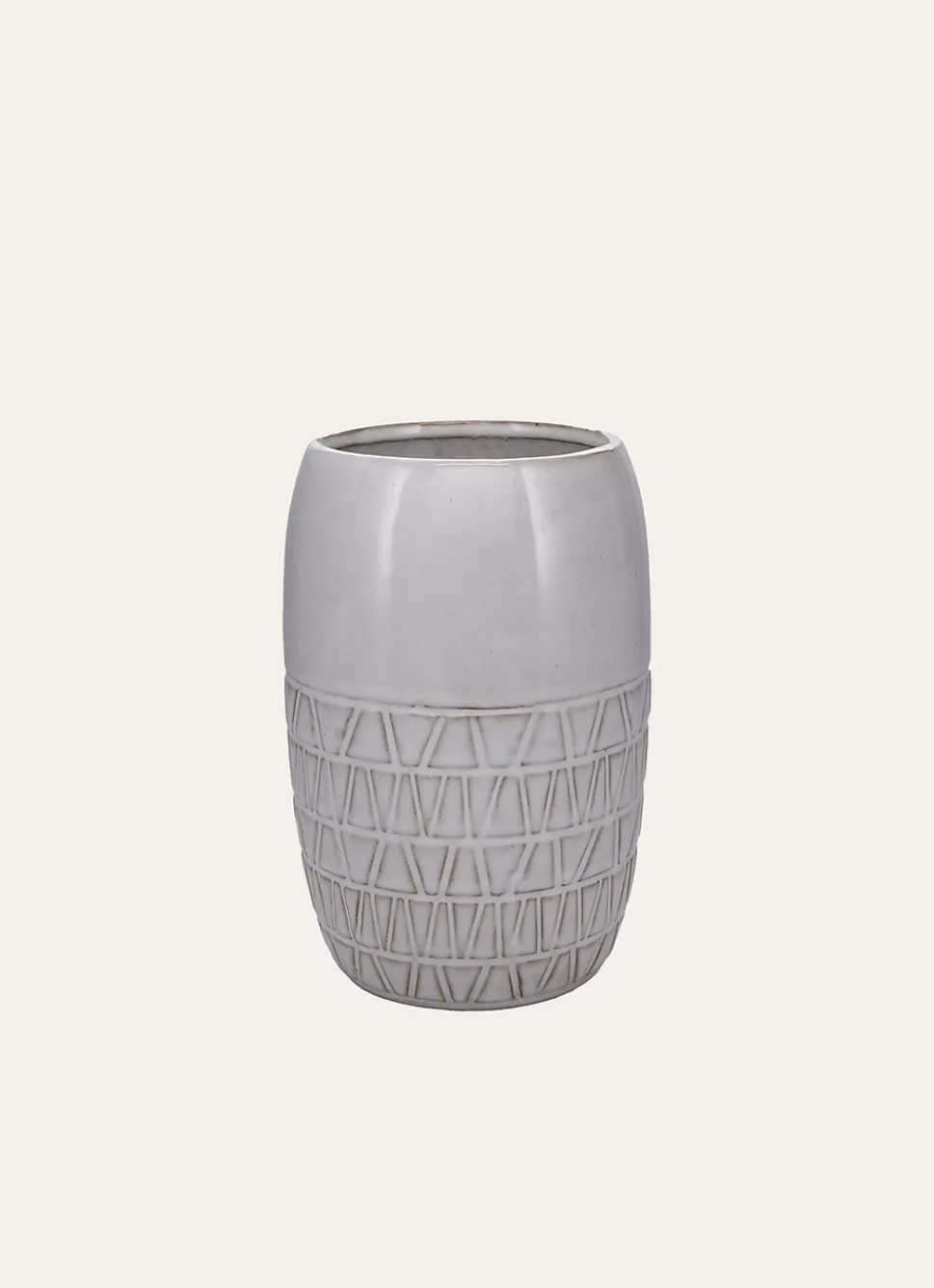 Hot Bouchara VASE CIME BLANC / GRISE