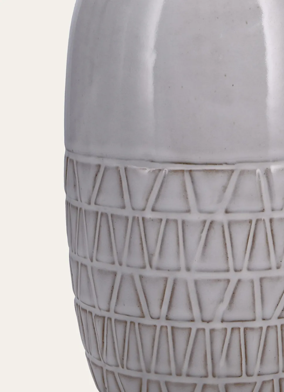 Hot Bouchara VASE CIME BLANC / GRISE