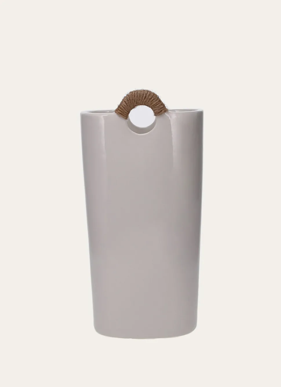 Discount Bouchara VASE EN GRÈS BRILLANT BLANC