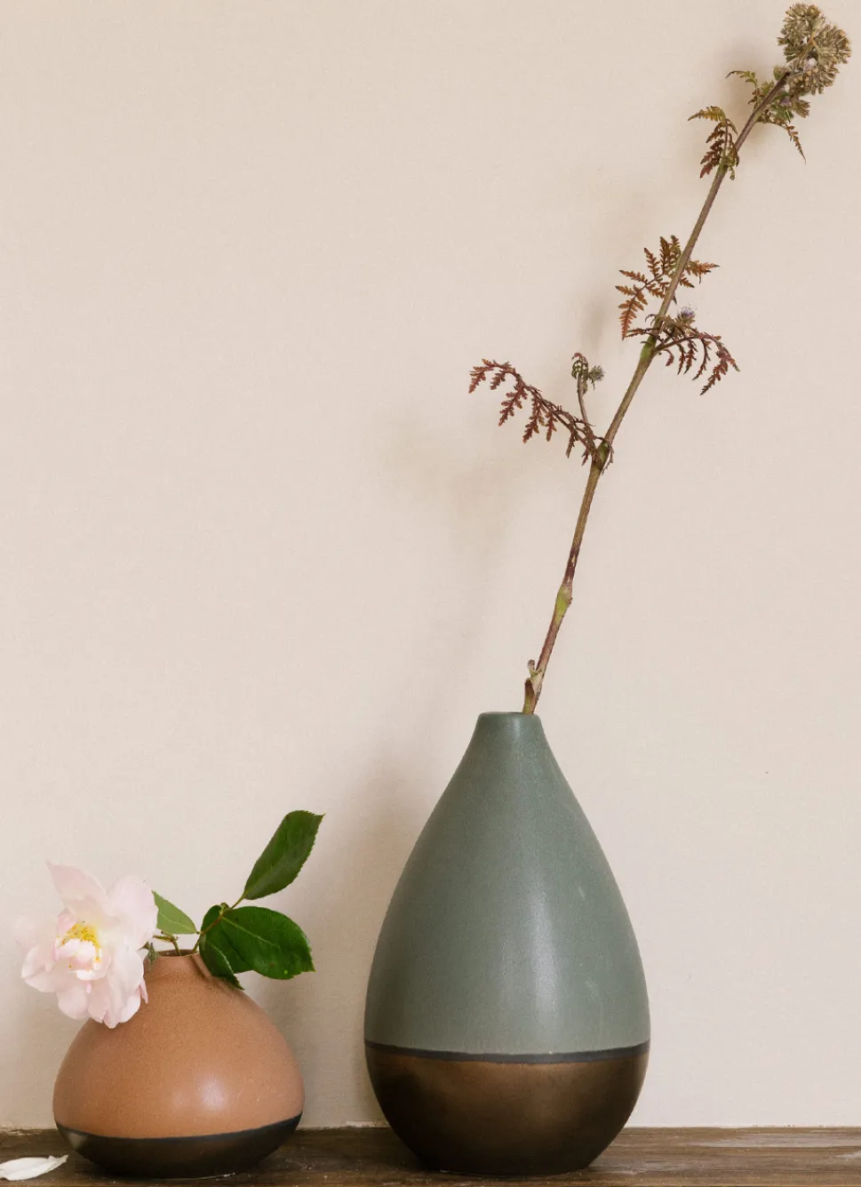 Hot Bouchara VASE EN GRÈS FORME MENHIR MULTICOLORE/KAKI