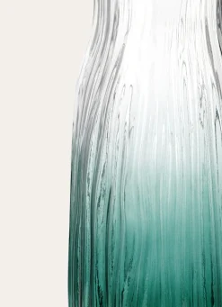 Discount Bouchara VASE EN VERRE DÉGRADÉ SOUFFLÉ vert