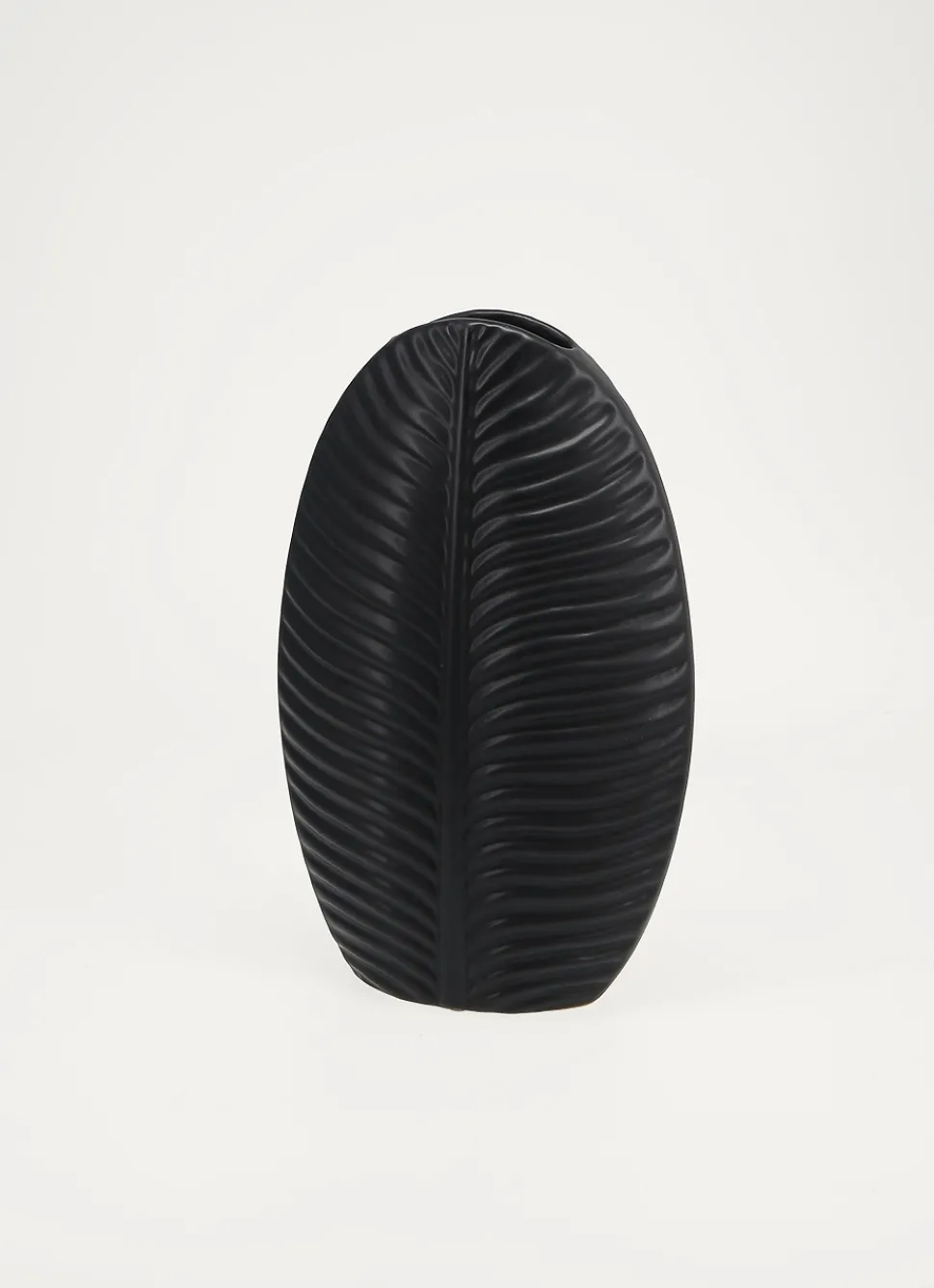New Bouchara VASE FEUILLE EN CERAMIQUE Noir
