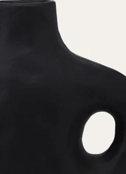 Hot Bouchara VASE FORME ABSTRAITE EN ALUMINIUM NOIR