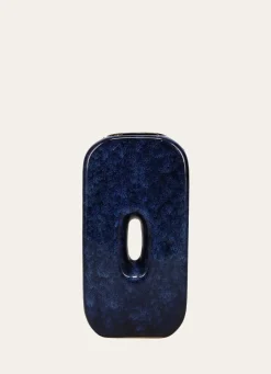 Clearance Bouchara VASE ÉMAILLÉ FORME CREUX AU CENTRE BLEU