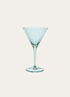 Discount Bouchara VERRE À PIED PALME VERT D'EAU VERT D'EAU