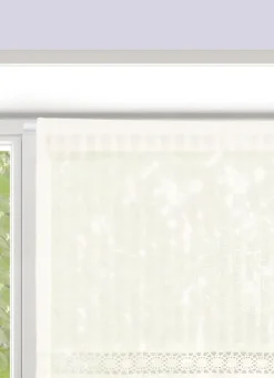 Online Bouchara VITRAGE AJOURÉ ET BRODÉ 60 X 90 CM IVOIRE