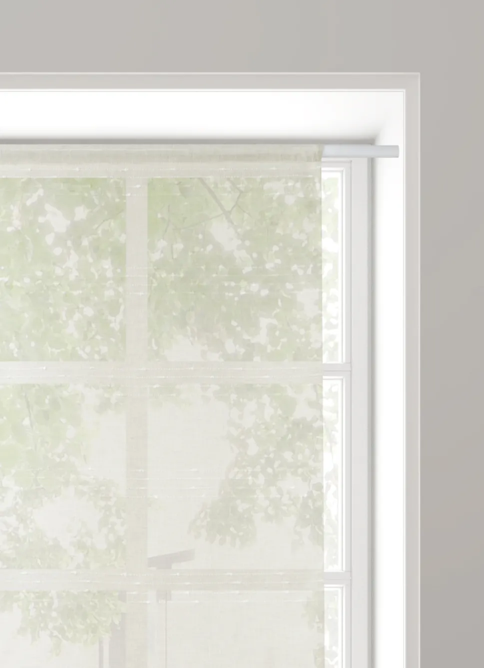 Hot Bouchara VITRAGE RAYURES HORIZONTALES EN RELIEF 90 X 160CM ECRU