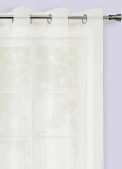 Best Bouchara VOILAGE AVEC RAYURES HORIZONTALES EN RELIEF BLANC