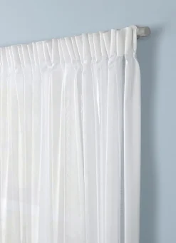 Online Bouchara VOILAGE À RAYURES - GRANDE LARGEUR BLANC