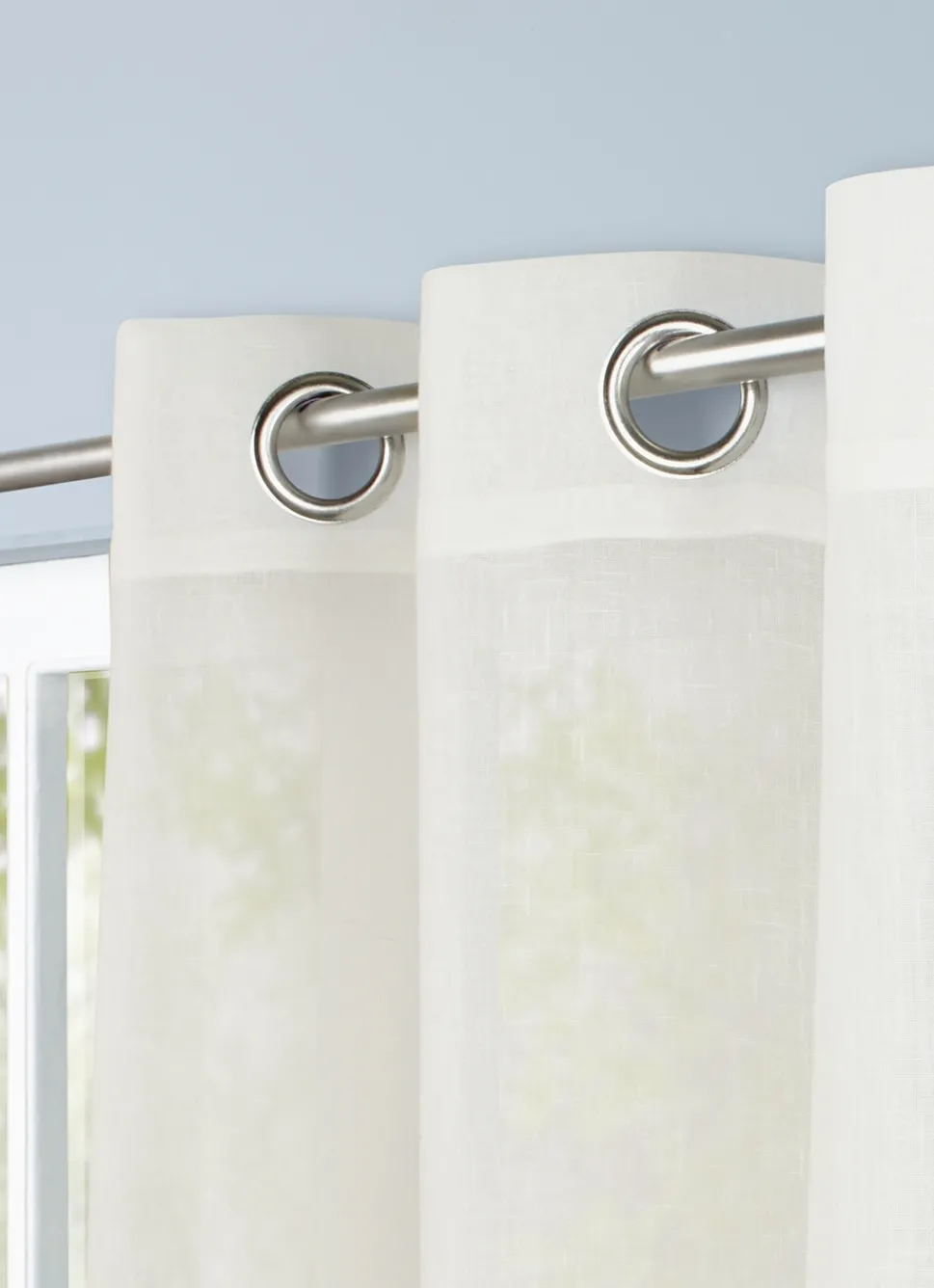 Discount Bouchara VOILAGE EFFET LIN UNI IVOIRE