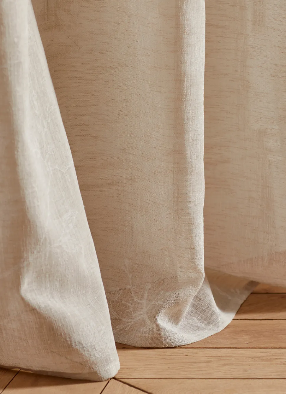 Best Bouchara VOILAGE IMPRIMÉ FLORAL BEIGE