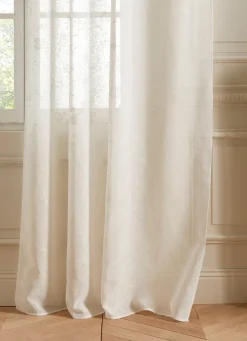 Online Bouchara VOILAGE IMPRIMÉ FLORAL ÉCRU