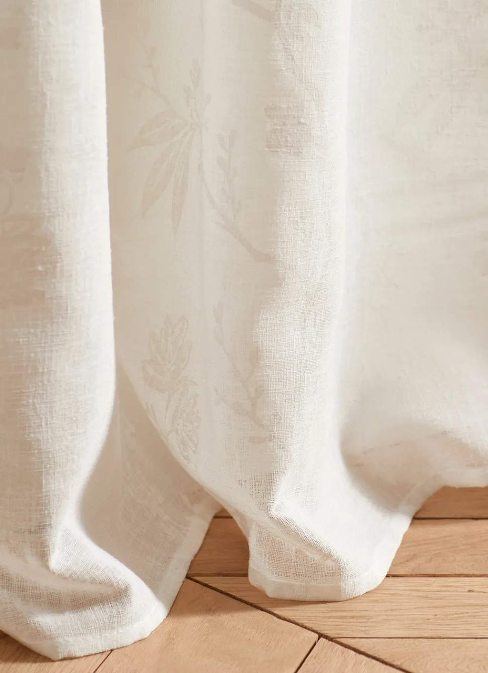 Online Bouchara VOILAGE IMPRIMÉ FLORAL ÉCRU