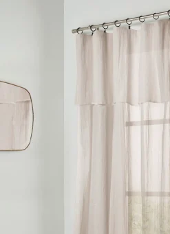 New Bouchara VOILAGE LÉGÈREMENT FROISSÉ FINITION DROITE H300 CM BEIGE