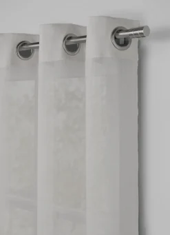 Sale Bouchara VOILAGE UNI EN LIN GRIS