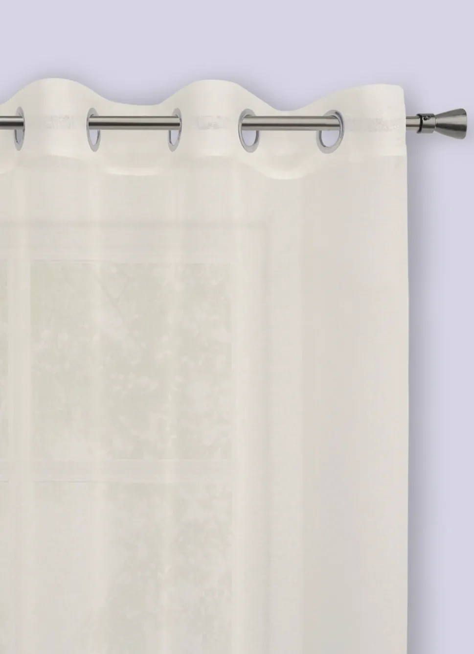 Discount Bouchara VOILAGE UNI TRAMÉ BLANC